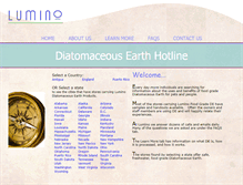Tablet Screenshot of diatomaceousearthhotline.com